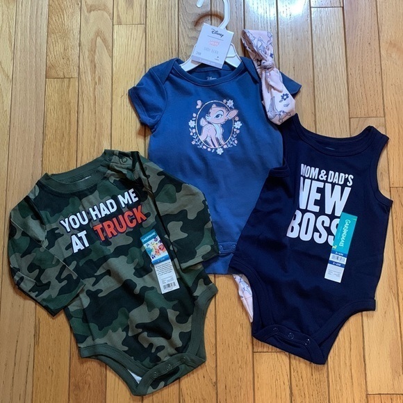 Disney Other - Disney set,onsie,pants, and headband. 2 garanamils onsies 3 to 6 month
